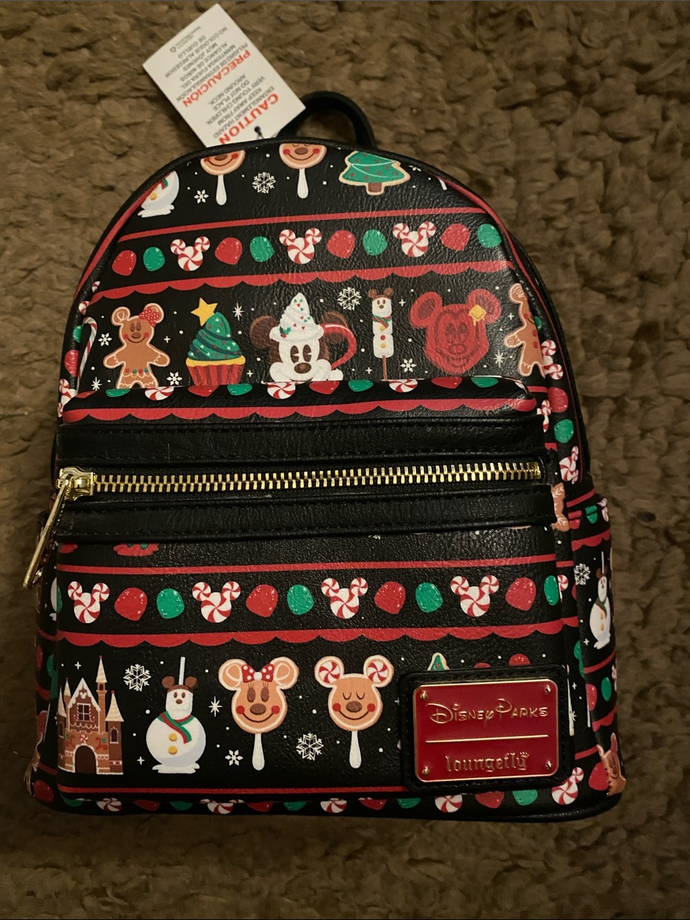 Loungefly Black Holiday Sweets Mini Backpack
